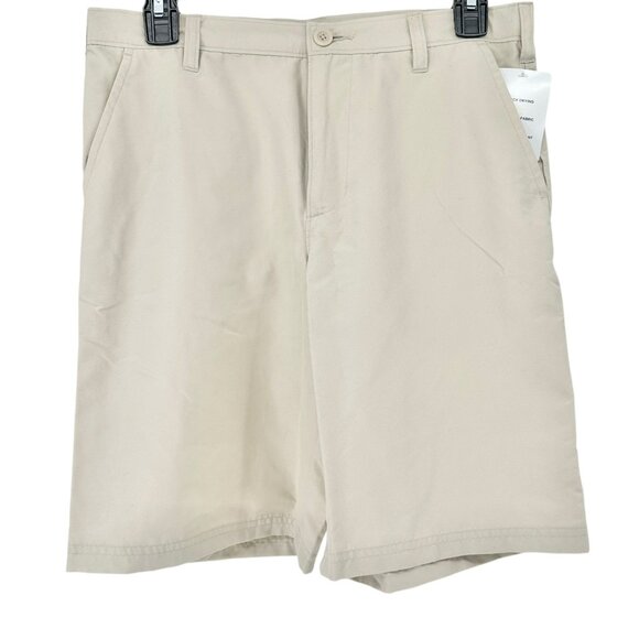 Champion Shorts Womens L 12-14 Quick Dry Beige Polyester Shrink Resistant - Picture 1 of 6